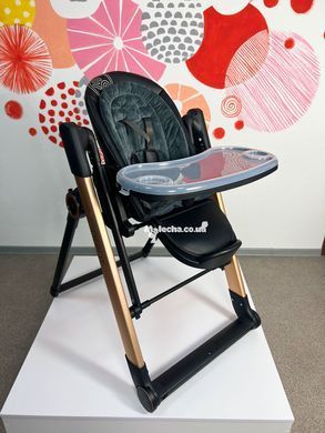 Стульчик-качели El Camino ME 1102 DEBUT Posh Black ( заколисуючий, укачивающий центр)