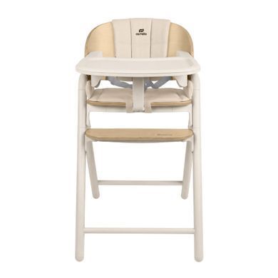 Стільчик для годування 3в1 CARRELLO Tenero CRL-9507 Olympus Beige Wooden з функцією шезлонга