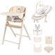Стульчик для кормления 3в1 CARRELLO Tenero CRL-9507 Olympus Beige Wooden с функцией шезлонга