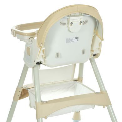 Стільчик для годування Bambi (Бембі)M 6302 Beige &mdash; з ременями безпеки та колесиками, бежевий