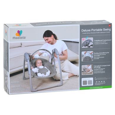 Укачивающий центр-шезлонг Mastela Deluxe 6599: портативные качели, Grey