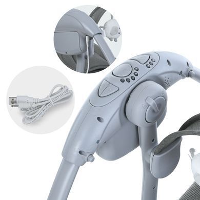 Укачивающий центр-шезлонг Mastela Deluxe 6599: портативные качели, Grey