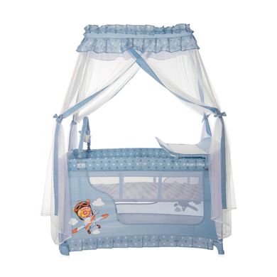 Ліжко - манеж з балдахіном Lorelli Magic Sleep Синій