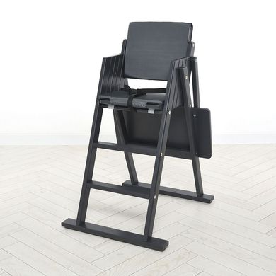 Деревянный стульчик-трансформер для кормления OMMI Step up графит