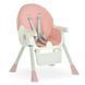 Стульчик для кормления Bambi (Бемби) M 6302 Pink &mdash; с ремнями безопасности и колесиками, розовый.