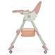 Стульчик для кормления Bambi (Бемби) M 6302 Pink &mdash; с ремнями безопасности и колесиками, розовый.