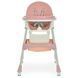 Стульчик для кормления Bambi (Бемби) M 6302 Pink &mdash; с ремнями безопасности и колесиками, розовый.