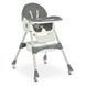 Стільчик для годування Bambi (Бембі)M 6302 Gray &mdash; з ременями безпеки та колесиками, сірий
