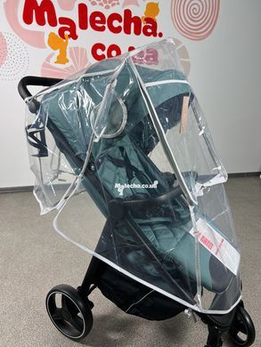 Дождевик универсальный Kinderkit RainPro для прогулочной коляски ПВХ с окошком на молнии размер L