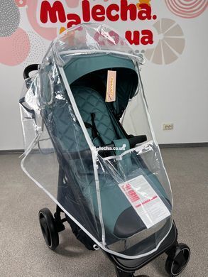 Дождевик универсальный Kinderkit RainPro для прогулочной коляски ПВХ с окошком на молнии размер L