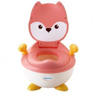 Детский горшок Babyhood Лисица розовый