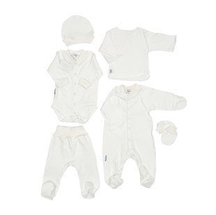 Набір в пологовий Twins інтерлок (6 ел) 56р екрю