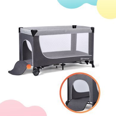 Ліжко-манеж Kinderkraft Leody Grey (KCLEOD00GRY0000)