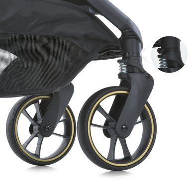 Коляска прогулочная EL CAMINO BEYA ME 1127-G Black (Ель Камино Бея)