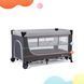 Ліжко-манеж Kinderkraft Leody Grey (KCLEOD00GRY0000)