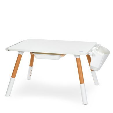 Детский столик со стульчиком Bambi M 6319-1 White с регулировкой высоты, органайзерами и рулоном для рисования