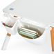 Детский столик со стульчиком Bambi M 6319-1 White с регулировкой высоты, органайзерами и рулоном для рисования