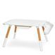 Детский столик со стульчиком Bambi M 6319-1 White с регулировкой высоты, органайзерами и рулоном для рисования