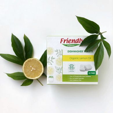 Органічні таблетки для посудомийної машини Friendly Organic 25 шт