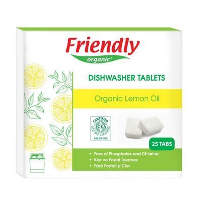 Органічні таблетки для посудомийної машини Friendly Organic 25 шт