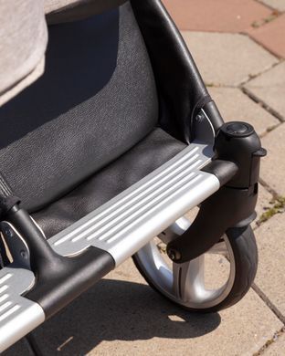 Коляска прогулянкова CARRELLO Connect (Каррелло Коннект) CRL-5502/1 Cotton Beige для двійні, з перенесенням, в льоні MO