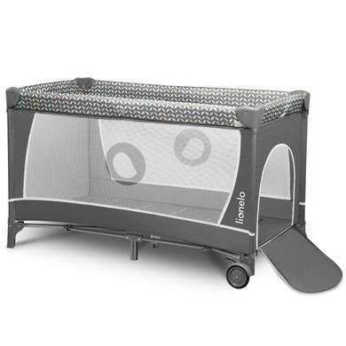 Ліжечко-манеж Lionelo FLOWER GREY SCANDI