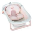 Ванночка складная детская с термометром и вкладышем (подушкой) EL CAMINO PLUS ME 1151 Peony Pink
