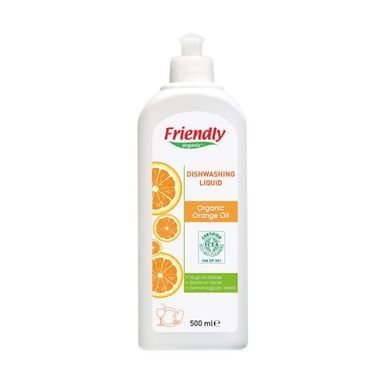 Органическое средство для мытья посуды Friendly Organic с апельсиновым маслом 500 мл
