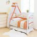 Постельный комплект 8 элементов Twins Standard Basic , Мишки со звездой , терракотовый