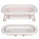 Ванночка складная детская с термометром и вкладышем (подушкой) EL CAMINO PLUS ME 1151 Peony Pink