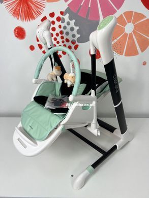 Стульчик-качели 3 в 1 CARRELLO Cascata (Каррелло Каската) CRL-10303/1 Tropical Green Укачивающий центр