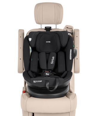 Автокрісло CARRELLO Sirius CRL-8808 Absolute Black i-Size 40-150см ISOFIX, поворот /1/