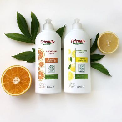 Органическое средство для мытья посуды Friendly Organic с лимонным маслом 1000 мл