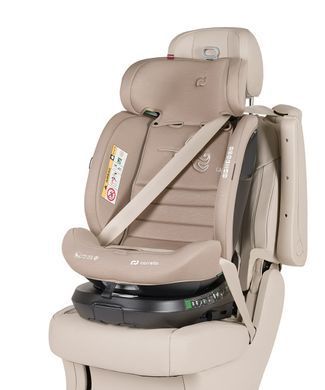 Автокрісло CARRELLO Octopus CRL-16002 Sandstone Beige i-Size 40-150см ISOFIX, поворот, опор.стійка