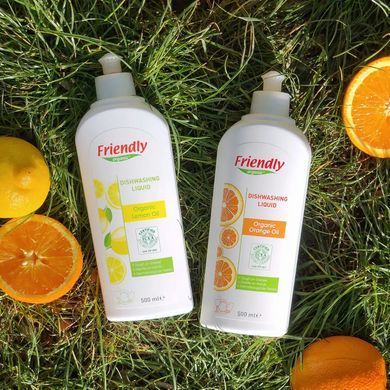 Органічний засіб для миття посуду Friendly Organic з лимонним соком 500 мл