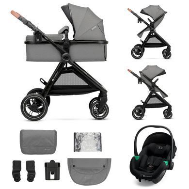 Универсальная коляска 3 в 1 Kinderkraft Esme Pro Gray (KSESME00GRY300N)