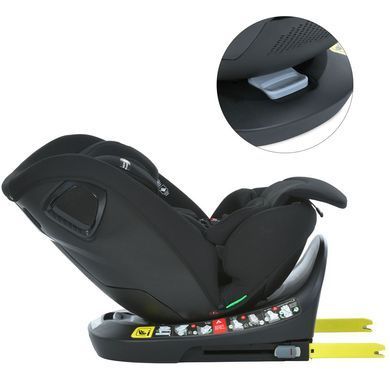 Автокрісло El Camino ME 1189 i-Hold+ ISOFIX, поворот 360&deg;, i-Size (40-150 см) Black