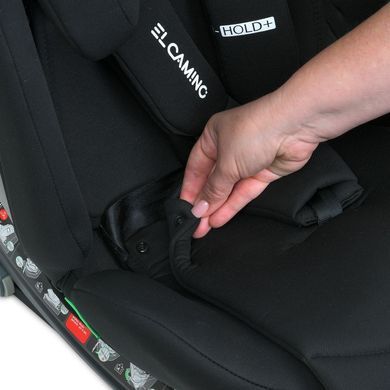Автокрісло El Camino ME 1189 i-Hold+ ISOFIX, поворот 360&deg;, i-Size (40-150 см) Black
