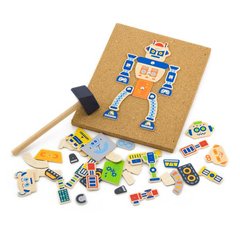 Набор для творчества Viga Toys Деревянная аппликация Робот (50335)