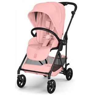 Прогулянкова коляска Cybex Melio Carbon 2026 Сandy pink з бампером (Сайбекс Меліо)