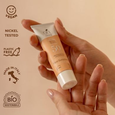 Органический антивозрастный солнцезащитный крем SPF 50 для лица Officina Naturae, 30 мл