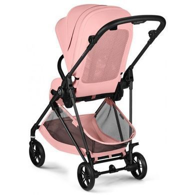 Прогулочная коляска Cybex Melio Carbon 2026 Сandy pink с бампером (Сайбекс Мелио)