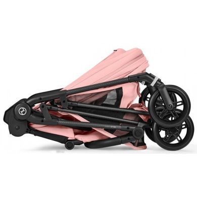 Прогулочная коляска Cybex Melio Carbon 2026 Сandy pink с бампером (Сайбекс Мелио)