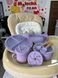 Набор силиконовой посуды Kinderkit EasyMeal Lavender Bloom Y2 новый (6 элементов; 2 крышки)
