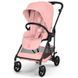 Прогулянкова коляска Cybex Melio Carbon 2026 Сandy pink з бампером (Сайбекс Меліо)