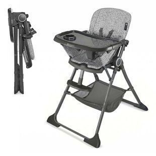 Стульчик для кормления Kinderkraft Foldee Spotty Grey (KHFOLD00GRY000N)