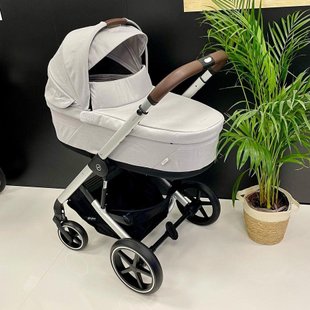 Коляска Cybex Balios S Lux Silver 2 в 1 Lava Grey (Сайбекс Балиос эс Люкс Сильвер)