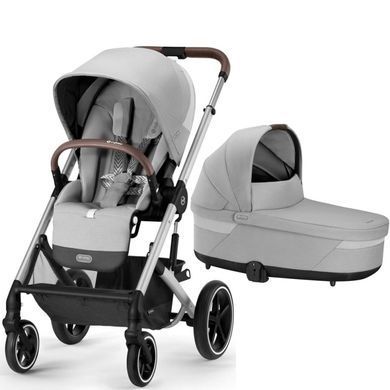 Коляска Cybex Balios S Lux Silver 2 в 1 Lava Grey (Сайбекс Баліос Ес Люкс Сільвер)