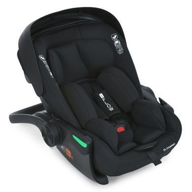 Автокресло (автолюлька) El Camino i-FLOW ME 1198 Black от рождения до 15 месяцев