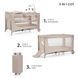 Кровать-манеж с пеленатором Kinderkraft Joy 2 Beige (KLJOY02BEG000AC)